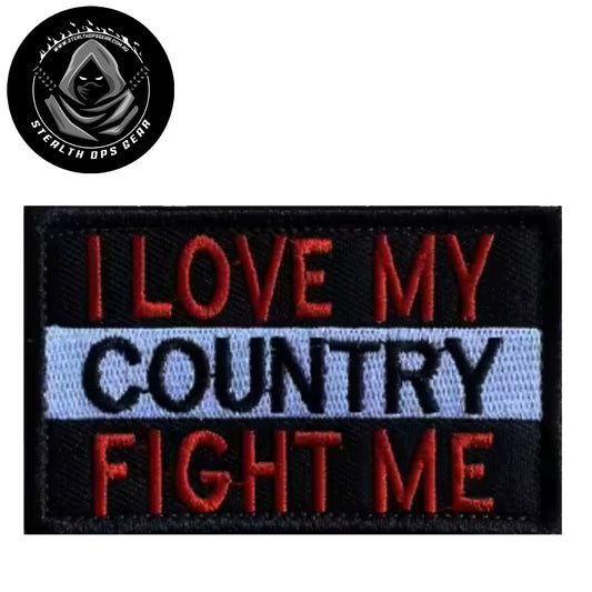 Discover your artistic flair with the I Love My Country Embroidery Patch Hook & Loop. This 8x5cm patch showcases a beautifully embroidered motif and secure hook & loop backing, a must-have for any collector seeking premium additions. www.defenceqstore.com.au