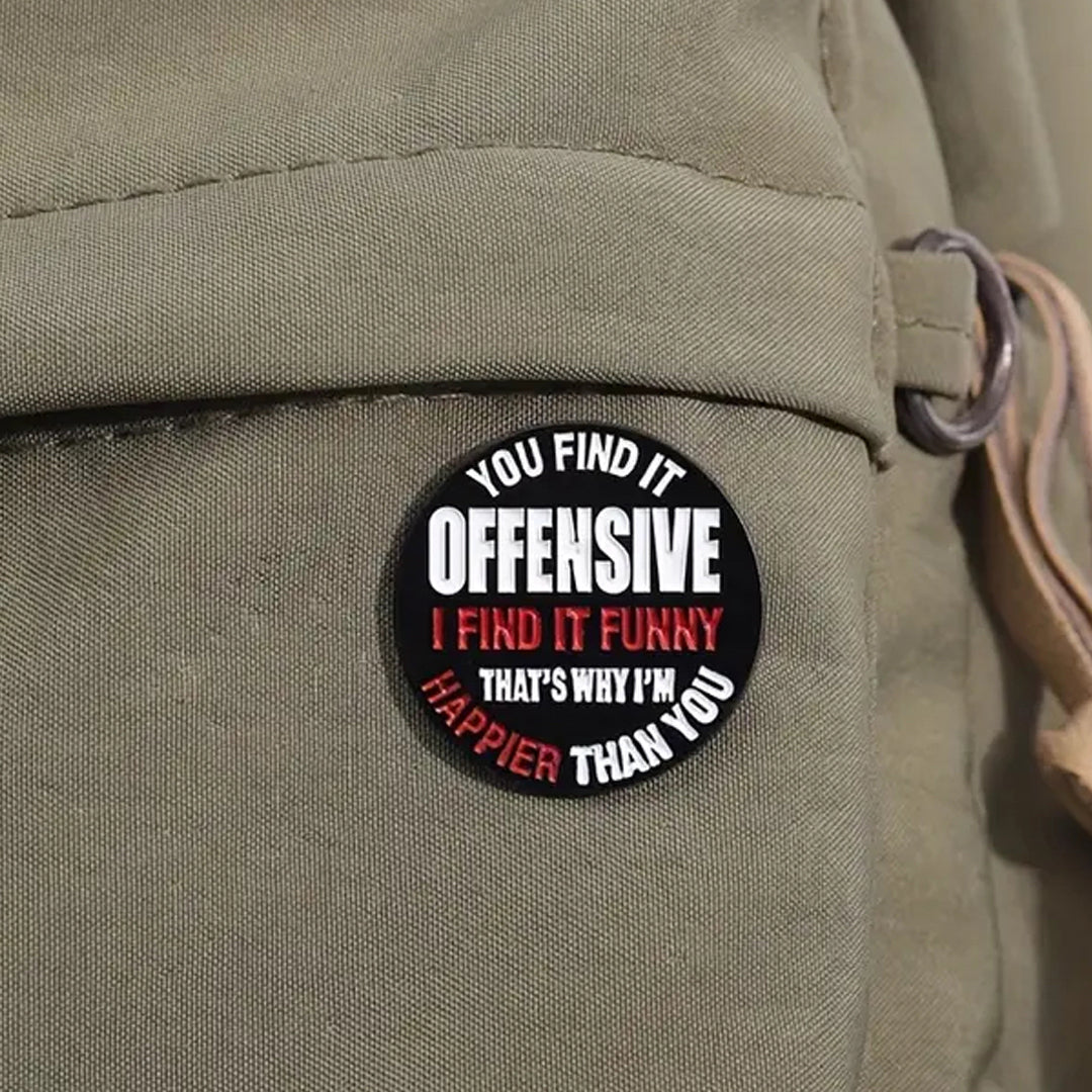 This playful and witty pin is perfect for the friend who shares your sense of humour. Showcasing the clever phrase "I find It Funny Lapel Pin." An ideal gift to brighten someone's day and offer a comforting virtual hug.
Size: 27mm (w) x 27mm (h) www.defenceqstore.com.au