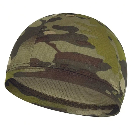 This lightweight beanie features a Jungle Camo pattern and is made entirely from 100% polyester. Measuring 13cm in height and 24cm in width, it fits head sizes ranging from 48 to 56cm www.defenceqstore.com.au