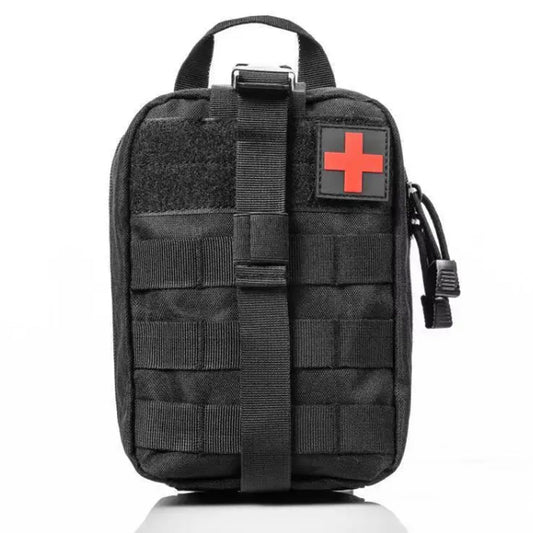 Be prepared for any medical emergency with this spacious medical pouch! Load up your supplies and add a tourniquet pouch to the front for all the essentials in one easy spot! Make Combat First Aid Medical Pouch Black a part of your loadout – it'll come in handy when you least expect it! www.defenceqstore.com.au