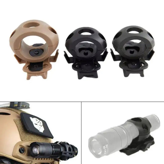 This Tactical Torch Holder is engineered for FAST helmet rails, letting you attach or detach lights with intense speed for varied helmet utilization. Experience instant mounting on the side of your helmet whenever you need it! www.defenceqstore.com.au