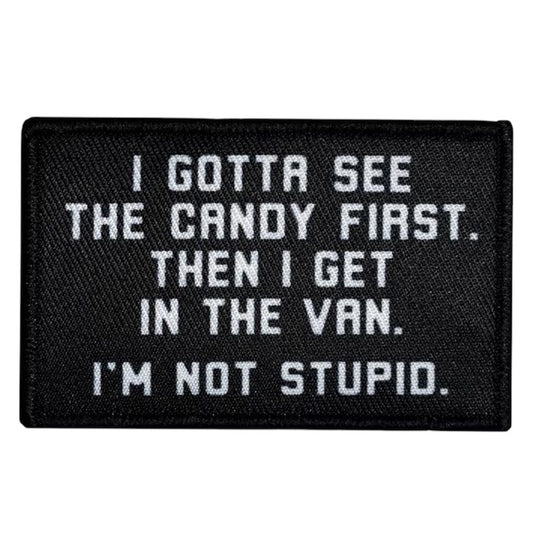 Prepare to be amazed by the ultimate patching tool, I Gotta See The Candy First Patch Hook & Loop! At 8x5cm, it's the ideal size for all your patching needs. Trust us, you'll never want to be without it! www.defenceqstore.com.au