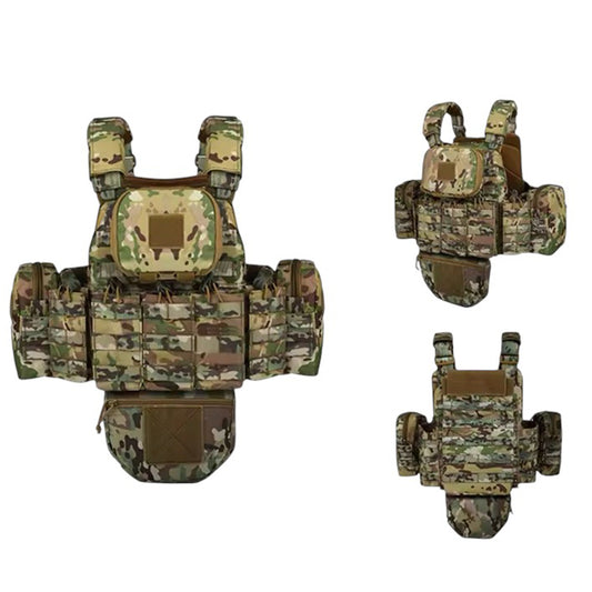 It boasts a high precision fabric and numerous pouches for storage, including a rear bladder carrier, two side pouches for flasks or other mid-sized items, a top admin pouch, 5 magazine pouches, and an under vest pouch for extra gear. www.defenceqstore.com.au