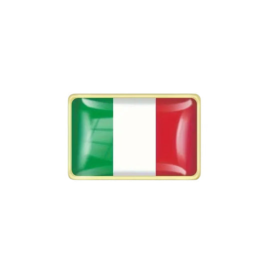 This gold-plated, enamel-filled lapel pin allows you to proudly display the Italy flag while honouring all those who have served or are currently serving in all theatres of war and peacekeeping efforts. Featuring the Italy Flag, it symbolises both national pride and remembrance. www.defenceqstore.com.au