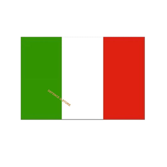 The Italian flag, often called the ‘Tricolore’ was adopted on January 1, 1948; representing hope, faith and charity. The flag’s dimensions of 150cm by 90cm allows you to display your pride at large. Wide rivets are attached at its left end, enabling you to hang it up on a flagpole. www.defenceqstore.com.au