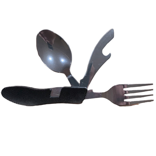 Looking for the ultimate knife, fork, and spoon set? Look no further with the KFS Set. This folding set also includes a bottle opener, making it perfect for cadets, military personnel, hikers, campers, and anyone on the go. Made of durable stainless steel, this set is ideal for all your outdoor activities. www.defenceqstore.com.au