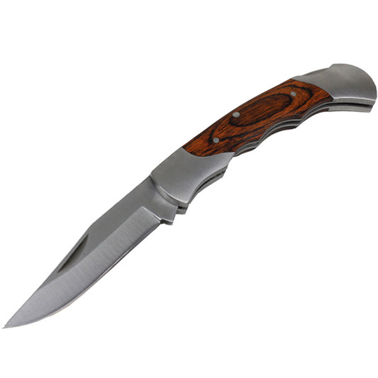 Great little EDC (every day carry) pocket knife. Be prepared for any inconveniences the day throws at you and with this sharp looking stainless-steel locking pocket knife and its wood handle. You’ll be able to do some quality box and envelope opening with this bad boy! 65mm Stainless Blade 170mm overall www.defenceqstore.com.au