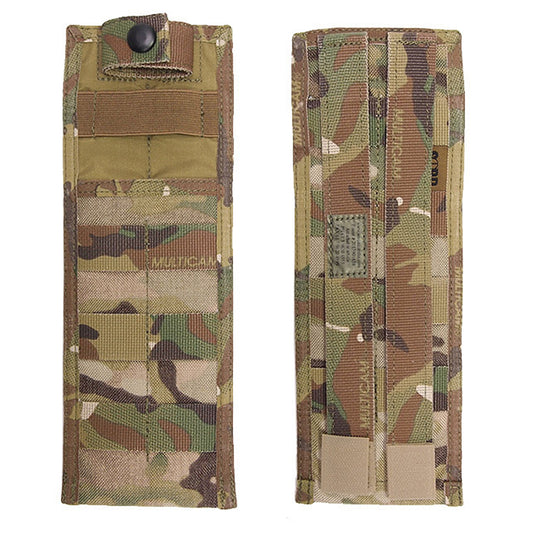 External sheath sleeve for the Kizlyar knives. Some modification required to fit sheath into this sleeve, elastic leg band must be removed along with the top press stud strap. Requires two MOLLE columns for attachment. www.defenceqstore.com.au