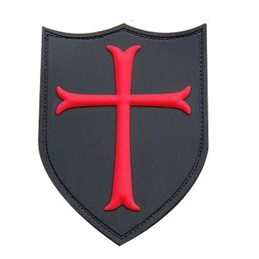 Knights Templar Crusaders Cross PVC Patch, Velcro backed Badge. Great for attaching to your field gear, jackets, shirts, pants, jeans, hats or even create your own patch board. www.defenceqstore.com.au