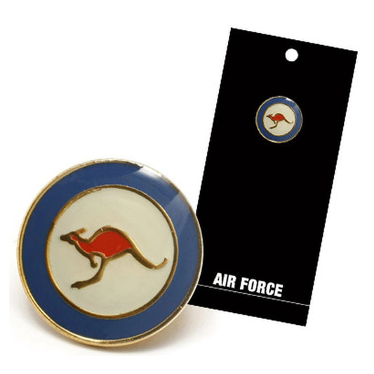 The kangaroo within the Air Force Roundel always faces the left except when used on aircraft or vehicles, when the kangaroo should always face the front of the aircraft or vehicle.