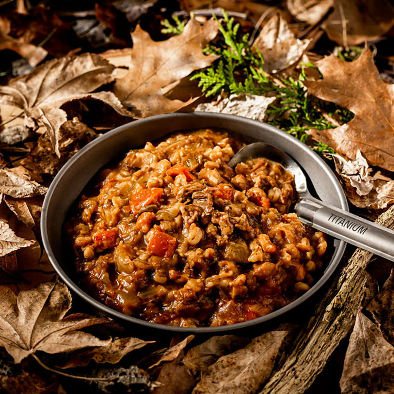 Diced Australian lamb & hearty vegetables, combined with silky pearl barley.
This is a COMPLETE meal with both protein and carbohydrates.
www.defenceqstore.com.au