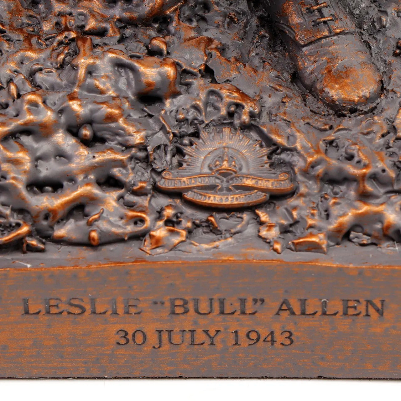 Introducing the Leslie Bull Allen Spirit of Mateship Figurine, a remarkable tribute to an extraordinary act of valor and camaraderie. Crafted with precision from cold cast bronze, this figurine immortalizes a defining moment in history. www.defenceqstore.com.au