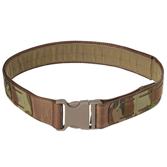 Designed for close-quarter operations, this robust Low Profile Operator Belt is designed to keep up with the toughest missions. Crafted from highly durable 38mm TY13 resin-coated webbing, the belt features a Mil-Spec 45mm side release buckle and is available in various sizes. www.defenceqstore.com.au
