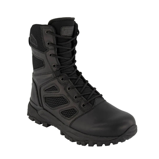 Crafted with premium full grain leather and CORDURA® AFT 3D fabric air mesh, these elite tactical boots deliver exceptional breathability through Cambrelle lining and strategic mesh vents. www.defenceqstore.com.au