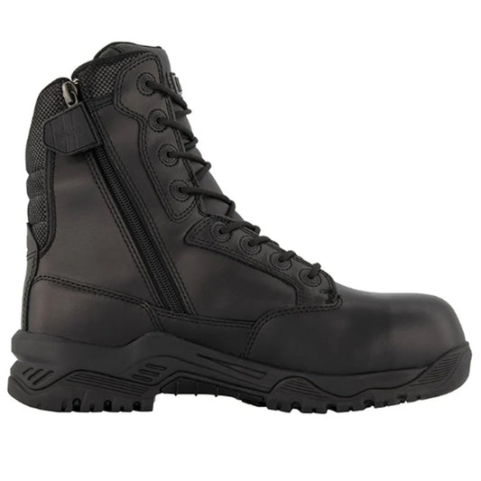 Engineered for tactical excellence, the Magnum Strike Force 8.0 boots feature premium full grain leather uppers and breathable mesh lining for exceptional comfort. The contoured MPACT POWER PU insole and RECOIL midsole deliver superior cushioning and impact absorption www.defenceqstore.com.au
