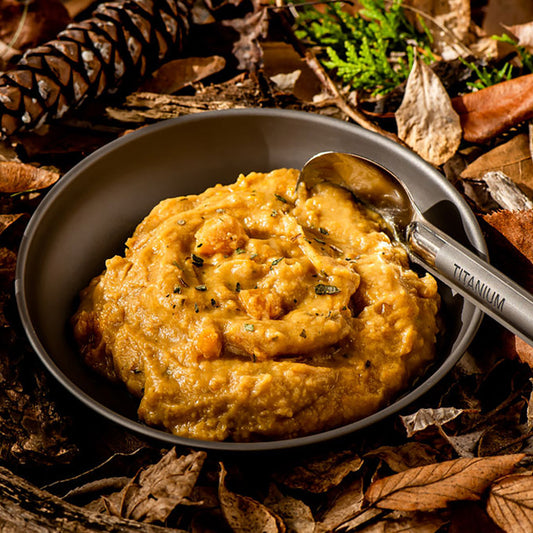 This subtle herb-infused pumpkin and potato mash makes a great side dish for any meal.
Forget freeze-dried! The best way to refuel after adventures in the outdoors is with real food.
www.defenceqstore.com.au