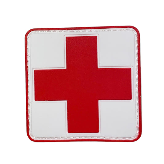 Experience the power and versatility of the Army Cross Medic PVC Patch Red On White. www.defenceqstore.com.au