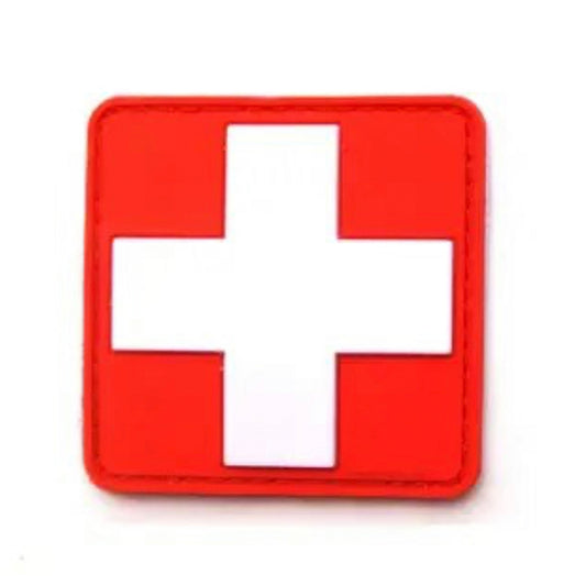 Experience the power and versatility of the Army Cross Medic PVC Patch White On Red.  www.defenceqstore.com.au