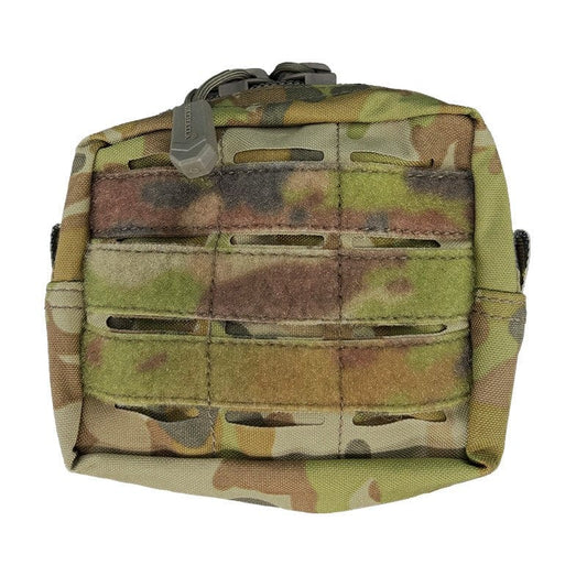 This Mini Accessory Pouch is a pouch for those small essential items that would get lost in a larger pouch. The Mini Accessory pouch only tales up 2 Molle columns and will fit easily on a belt or in that tight spot on your chest rig. www.defenceqstore.com.au