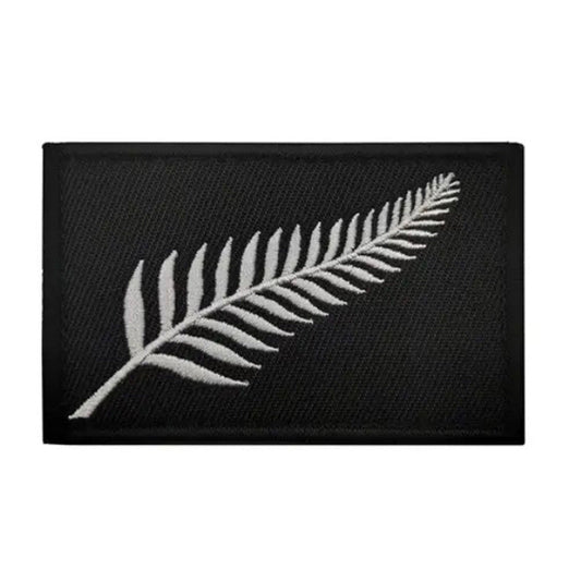 New Zealand Fern Iron On Patch. Great for attaching to your jackets, shirts, pants, jeans, hats. Size: 7.5x5.5cm www.defenceqstore.com.au