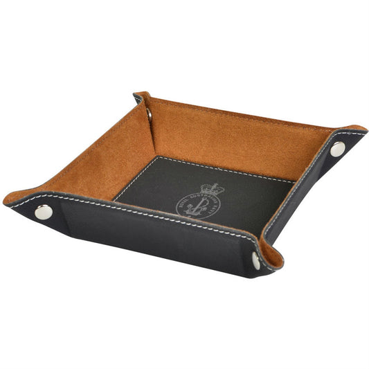 Keep your workspace neat and organised with our sleek suede leatherette desk caddy. Designed with the RAN logo laser etched on the surface, this desk caddy adds a touch of sophistication to any desk www.defenceqstore.com.au