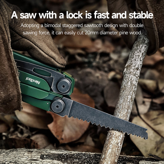 The NexTool Flagship Pro is a refined and heavy-duty multi-tool engineered for professional and everyday use. Designed for strength, precision and reliability, it combines essential cutting, gripping and fastening tools into a durable folding platform suitable for fieldwork, outdoor use and workshop tasks. www.defenceqstore.com.au