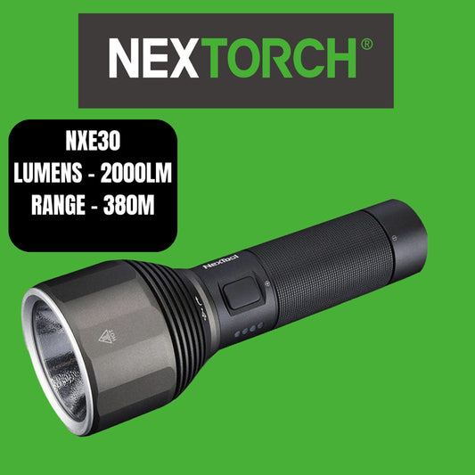 E-Series Rechargeable Torch Long Range High Beam, 6 Modes
MAX Lumen: 2000lm
MAX Distance: 380m
Runtime: HIGH 3h / LOW 140h
Battery: 1 x 26650 Battery (Included)
Light Source: White Light LED www.defenceqstore.com.au