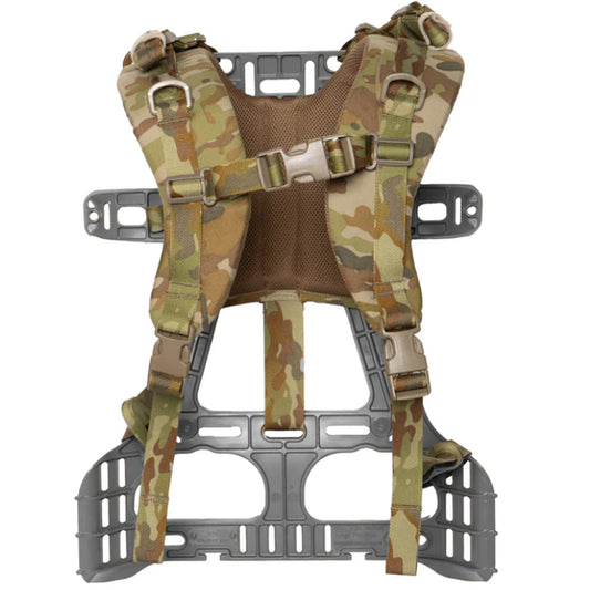 You know how when you put on your pack it feels like somebody has just attached a Kelvinator refrigerator to your back with barbed wire? Well, no longer. We’ve answered the many calls to produce a more comfort-oriented strap set for soldier’s packs. Something like we see in ‘civvie’ packs but never get to use. www.defenceqstore.com.au