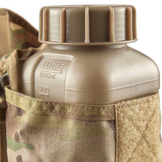 The Platatac Accessories Water Utility Pouch (WUP) is a lightweight, MOLLE compatible, multi-role general-purpose utility pouch to hold a Platatac 1 Litre Flask, 1L Nalgene bottle with cup or similar-sized water bottle or additional kit. www.defenceqstore.com.au