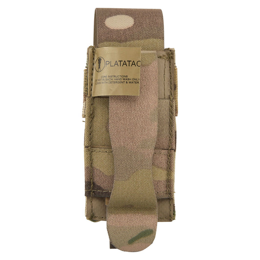 The PLATATAC HW Single Pistol Mag pouch is a durable yet ultra lightweight option to carry a one single or double-stack pistol magazine. At one PALS column wide, it easily attaches via MOLLE to a range of belts and vests. www.defenceqstore.com.au