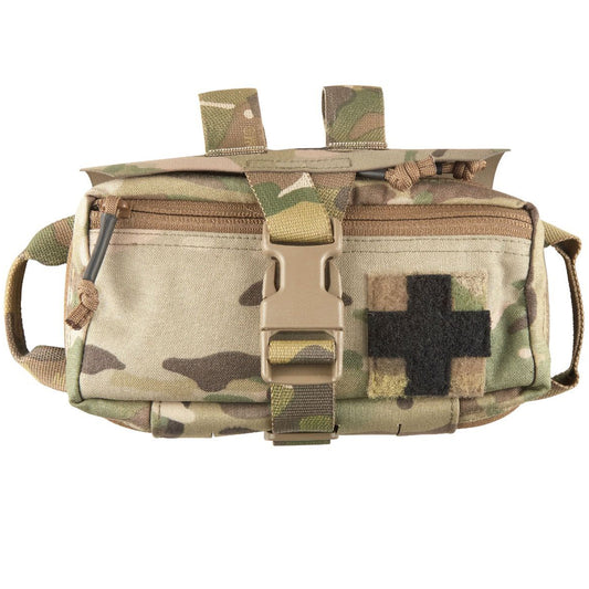 The Platatac HW Tear Away Med Pouch Horizontal (TAMPH) now features Blue Force Gear Ultracomp laminate, the pouch is an ambidextrous, horizontally mountable, compact, well laid out solution to store your individual first aid kit (IFAK) www.defenceqstore.com.au