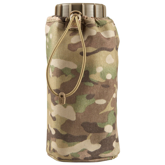 The Nalgene Bottle Pouch is designed to hold a 32oz wide or narrow mouth Nalgene 1L bottle, a 1L flask. It features a bungee drawcord to secure the water bottle. www.defenceqstore.com.au