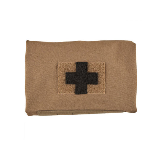 The back of the Pull Out Adaptor is made from Blue Force Gear Ultracomp laminate, which is then laser-cut to allow it to be mounted directly to a Belt or via MOLLE to any MOLLE-compatible field. A single column of MOLLE similar to the HW TAMP-H is found on one side and can accept the HW TAMP-H’s TQ retention strap. www.defenceqstore.com.au