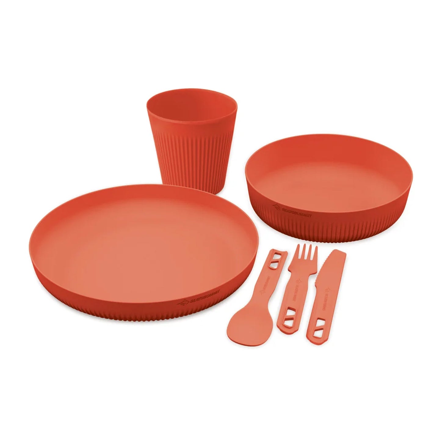 Light, strong and packable, the 6-piece Passage Dinnerware Set offers typical Sea to Summit functionality. Cool Grip sidewalls allow the user to hold the bowl and cup firmly, even when the contents are hot. www.defenceqstore.com.au