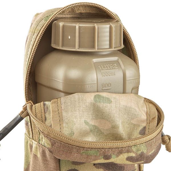 The Accessories Small flask pouch attaches via two MOLLE straps which are part of the one-piece back that is laser cut with precision out of Multicam pattern Blueforce gear Ultracomp fabric. A laser-cut PALS area on the front allows the attachment of smaller MOLLE-compatible pouches. www.defenceqstore.com.au where the army shops