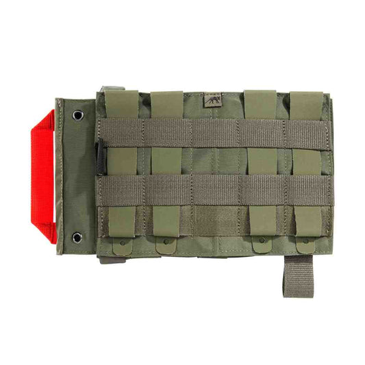 First aid pouch with MOLLE hook-and-loop attachment. The TT IFAK Pouch VL L features hook panels for easy attachment to loop counterparts, for example directly on the TT Modular Front Seat Panel or in the modular TT backpacks. The IFAK is accessed from the side of the pouch. www.defenceqstore.com.au