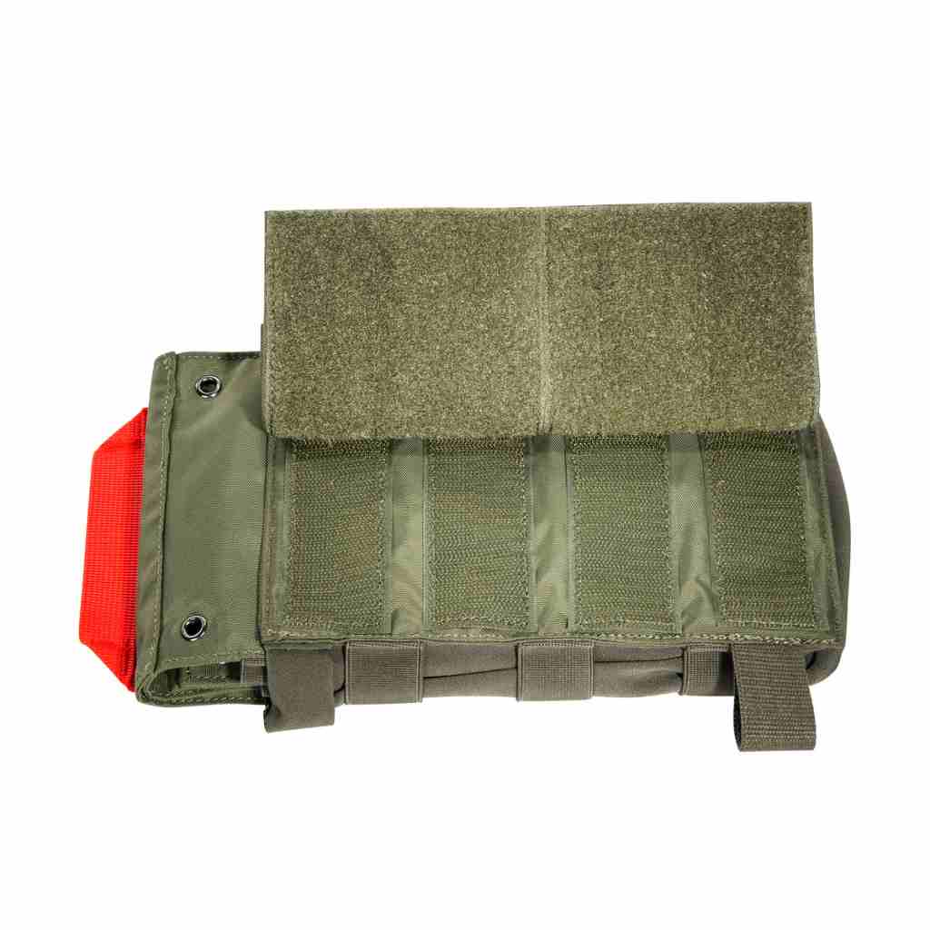 First aid pouch with MOLLE hook-and-loop attachment. The TT IFAK Pouch VL L features hook panels for easy attachment to loop counterparts, for example directly on the TT Modular Front Seat Panel or in the modular TT backpacks. The IFAK is accessed from the side of the pouch. www.defenceqstore.com.au