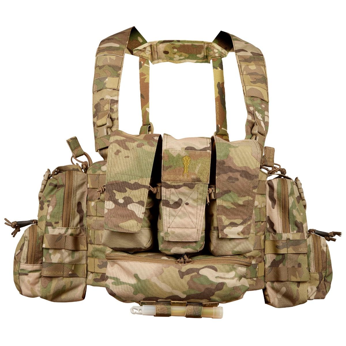 The magazine pouches have adjustable/removable lids to allow larger magazines, such as AK47 mags to be carried or allow easier access to mags by removing the flaps all together. They can also accommodate a pistol, black means (Baofeng) radio or a smoke grenade if required. Bungee retention around the mag pouches provides additional security for stowed items. www.defenceqstore.com.au
where the army shops