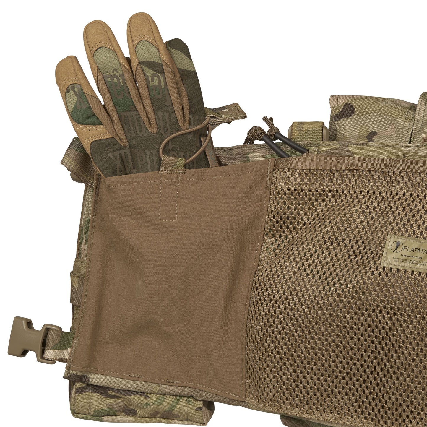 The magazine pouches have adjustable/removable lids to allow larger magazines, such as AK47 mags to be carried or allow easier access to mags by removing the flaps all together. They can also accommodate a pistol, black means (Baofeng) radio or a smoke grenade if required. Bungee retention around the mag pouches provides additional security for stowed items. www.defenceqstore.com.au
where the army shops