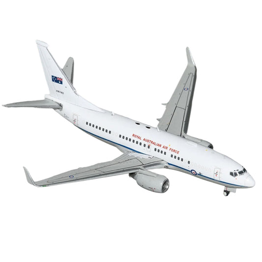 Celebrate a century of Australian aviation excellence with this striking 1/200 scale B737-700S from Gemini Jets, featuring the iconic RAAF '100 Years' livery on aircraft A36-001. www.defenceqstore.com.au