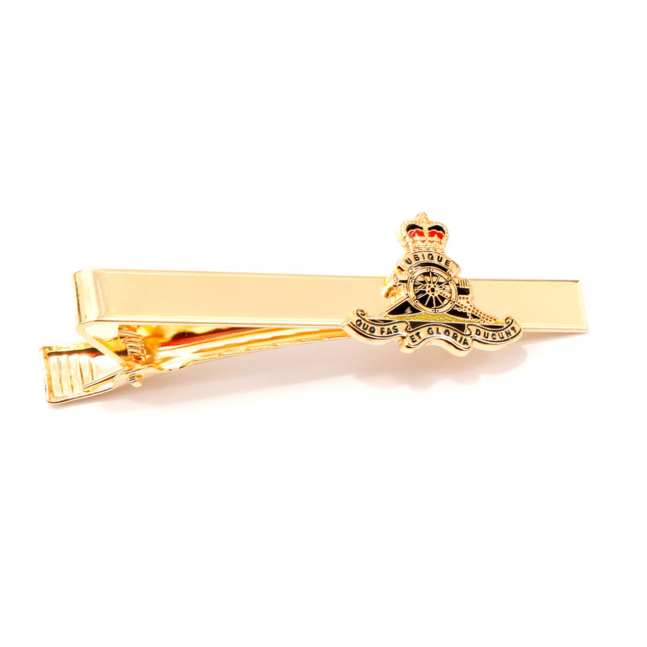 Add a touch of elegance to your look with the Royal Regiment of Australian Artillery (RAA) Artificer 20mm enamel tie bar! Crafted with gold-plated material, this gorgeous tie bar is perfect for any work or formal occasion. www.defenceqstore.com.au