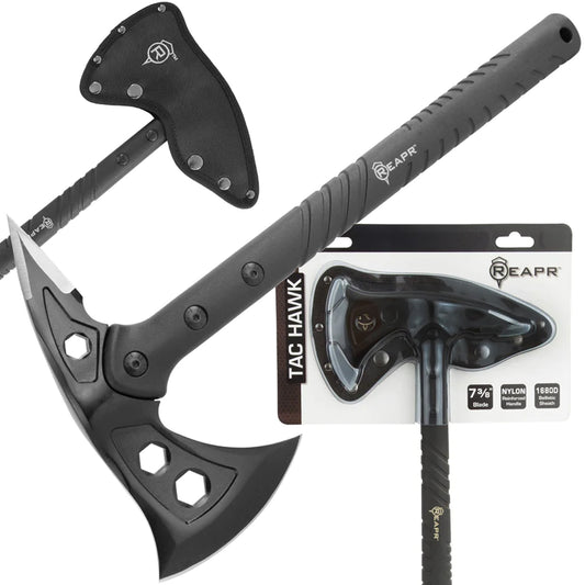 With a REAPR 11000 TAC Hawk Axe tactical survival axe in your outdoor survival kit, you’ll be prepared for anything. Designed for breaching, this versatile axe is perfect for camping, hunting and survival. www.defenceqstore.com.au