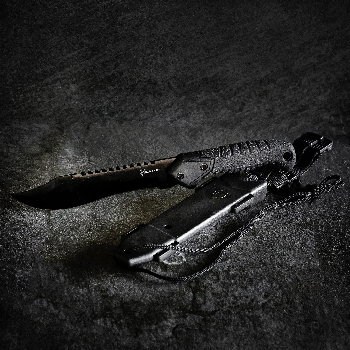 The REAPR 11001 TAC Bowie Knife is perfect for all your camping, hunting, tactical and survival needs. This tough and durable Bowie knife is great for hacking brush, peeling wood for tinder, dressing game, whittling branches and prepping food. This knife also gives you the upper hand tactically in any emergency. www.defenceqstore.com.au