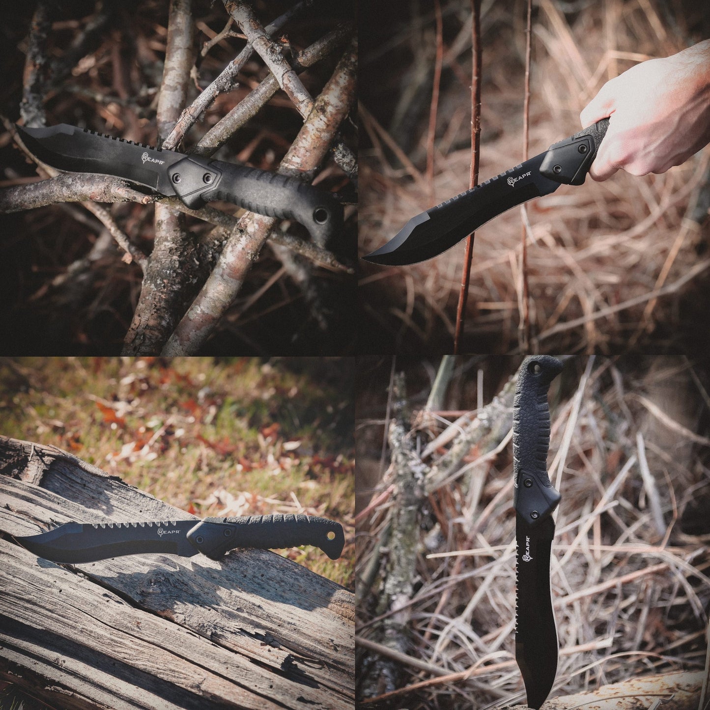 The REAPR 11001 TAC Bowie Knife is perfect for all your camping, hunting, tactical and survival needs. This tough and durable Bowie knife is great for hacking brush, peeling wood for tinder, dressing game, whittling branches and prepping food. This knife also gives you the upper hand tactically in any emergency. www.defenceqstore.com.au