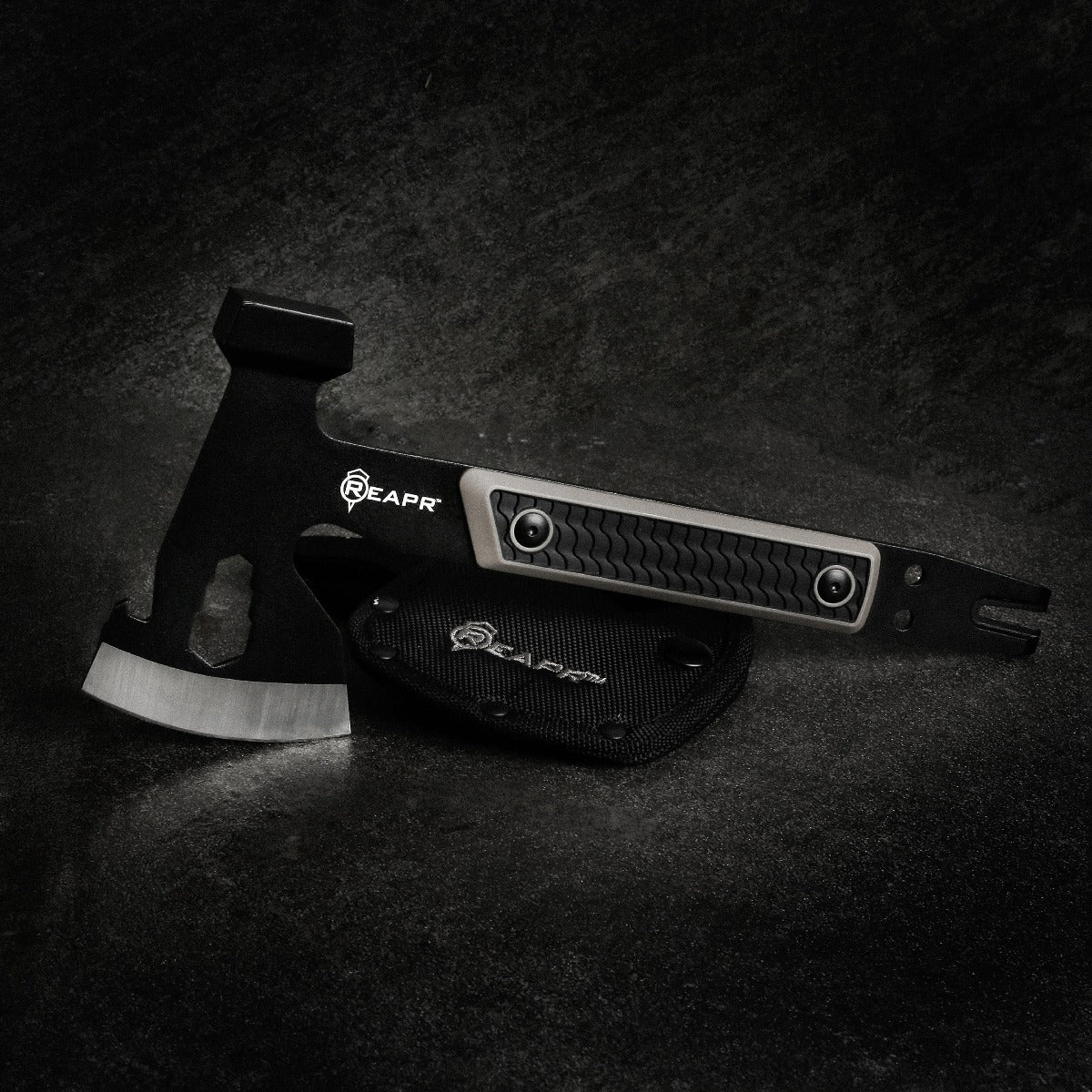 Similar to standard camping axes and hatchets in size, the Versa stands out from the pack to give you not only a 3″ axe head, but a 3-wrench set (10 mm, 13 mm, 16mm), cast hammer, pry bar, nail puller and a bottle opener. www.defenceqstore.com.au