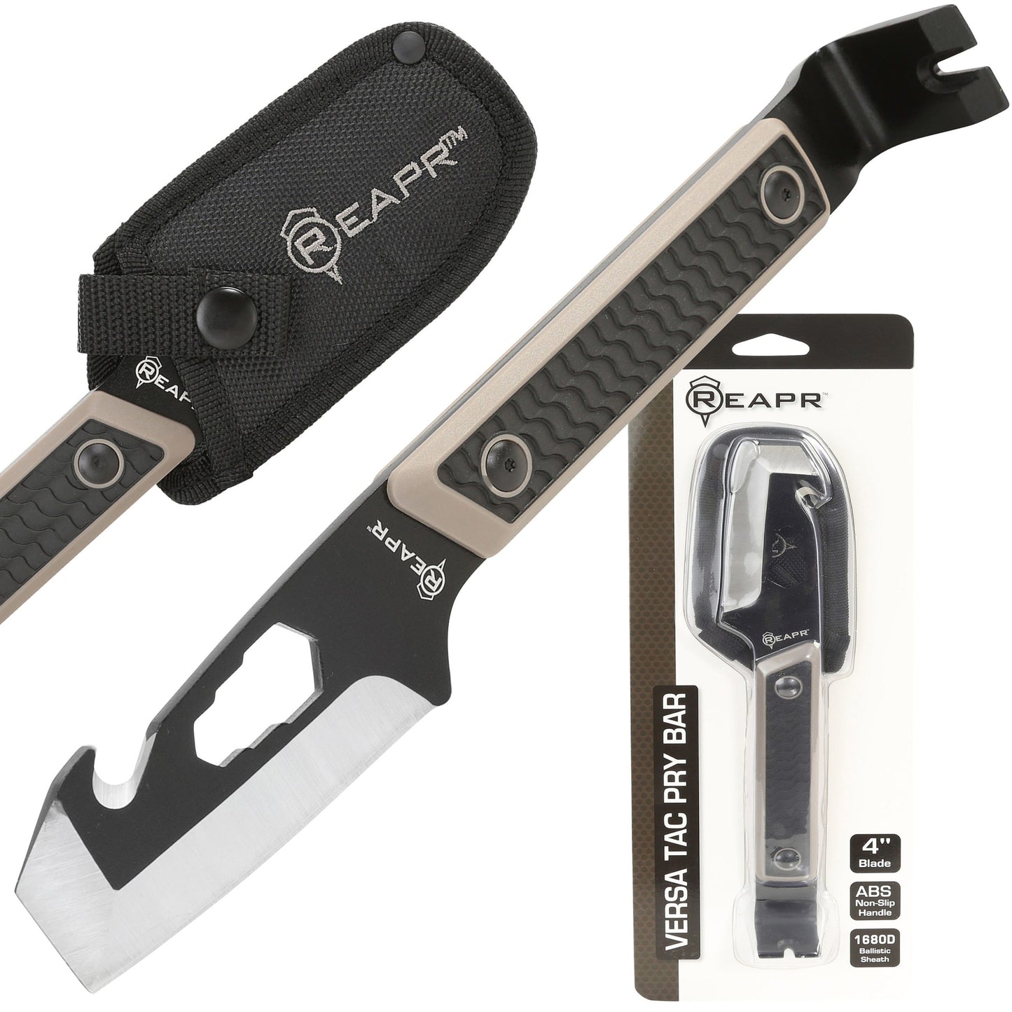 There’s not too much the REAPR 11015 Versa TAC Pry Bar can’t take care of. This versatility of this 10” pry bar is exceptional. There’s a ripper hook, wrench function and nail pullers, plus a cutting edge to pry or cut. The ripper hook on is excellent for tearing cloth, fishing line, or dressing small game like fish. www.defenceqstore.com.au