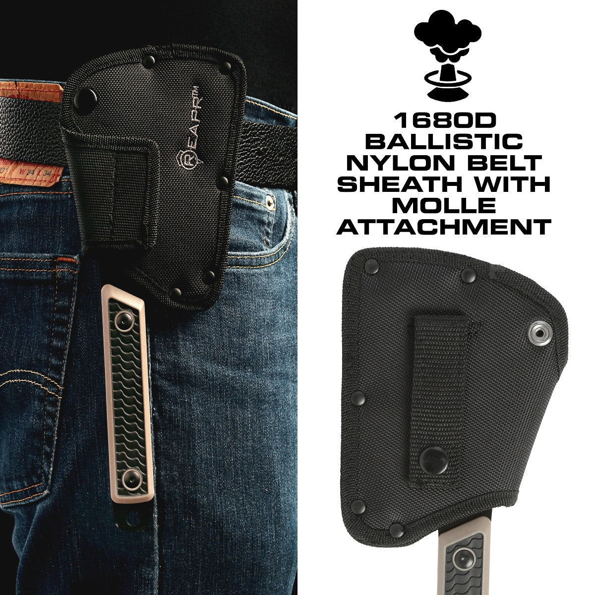 Look no further for the most versatile in fixed blade knives. The Reapr Versa CLEAVR cleaver knife perfect for almost any use. Take it on the trail and use it as a mini axe or machete to help clear brush. Take it camping to help whittle wood for the fire or rip rope. www.defenceqstore.com.au