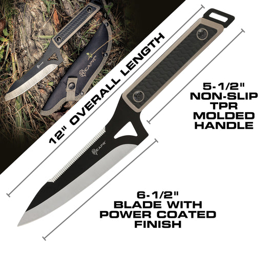 You get everything you need with the Reapr Versa Camp Knife. Born in the kitchen but raised in the wild, it’s tough, durable, and versatile. Whatever your campsite cutting needs, this knife can handle it. www.defenceqstore.com.au