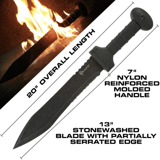 No survival pack, camping gear or blades and knives collection is complete without the REAPR 11019 Legion Sword. The Legion is the ultimate multi-purpose sword, perfect for hiking, camping and hunting. www.defenceqstore.com.au