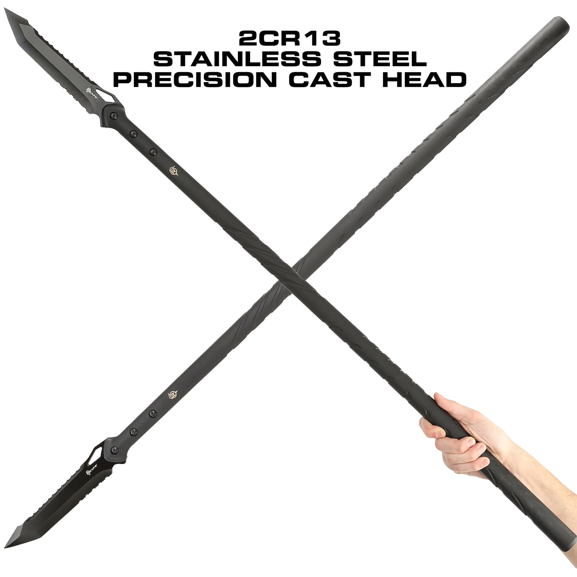 The outstanding REAPR 11022 TAC Javelin Serrated Spear cuts, chops, saws, and thrusts efficiently and effectively, giving you a javelin spear that functions equally as well as a utility tool. www.defenceqstore.com.au